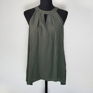 NWT Blu Pepper Military Green Halter Top Blouse